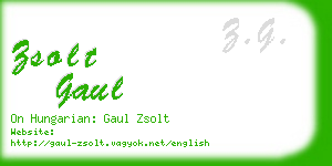 zsolt gaul business card